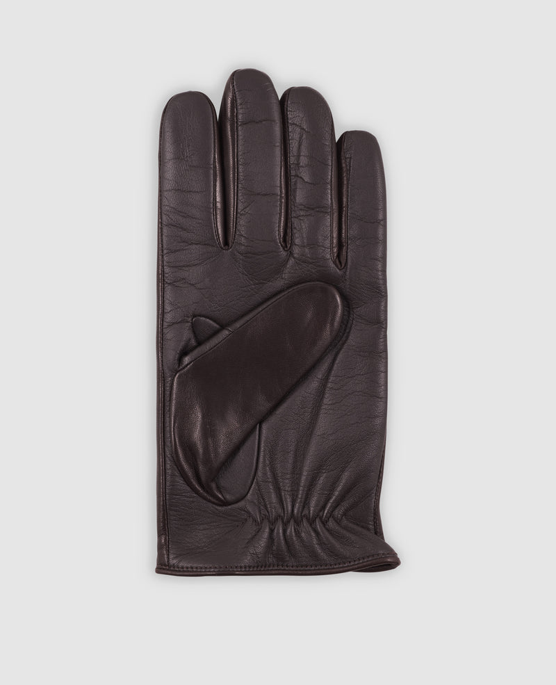 Quilted gloves - Dark Brown