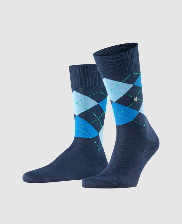 Burlington Manchester Men's Socks - Marine